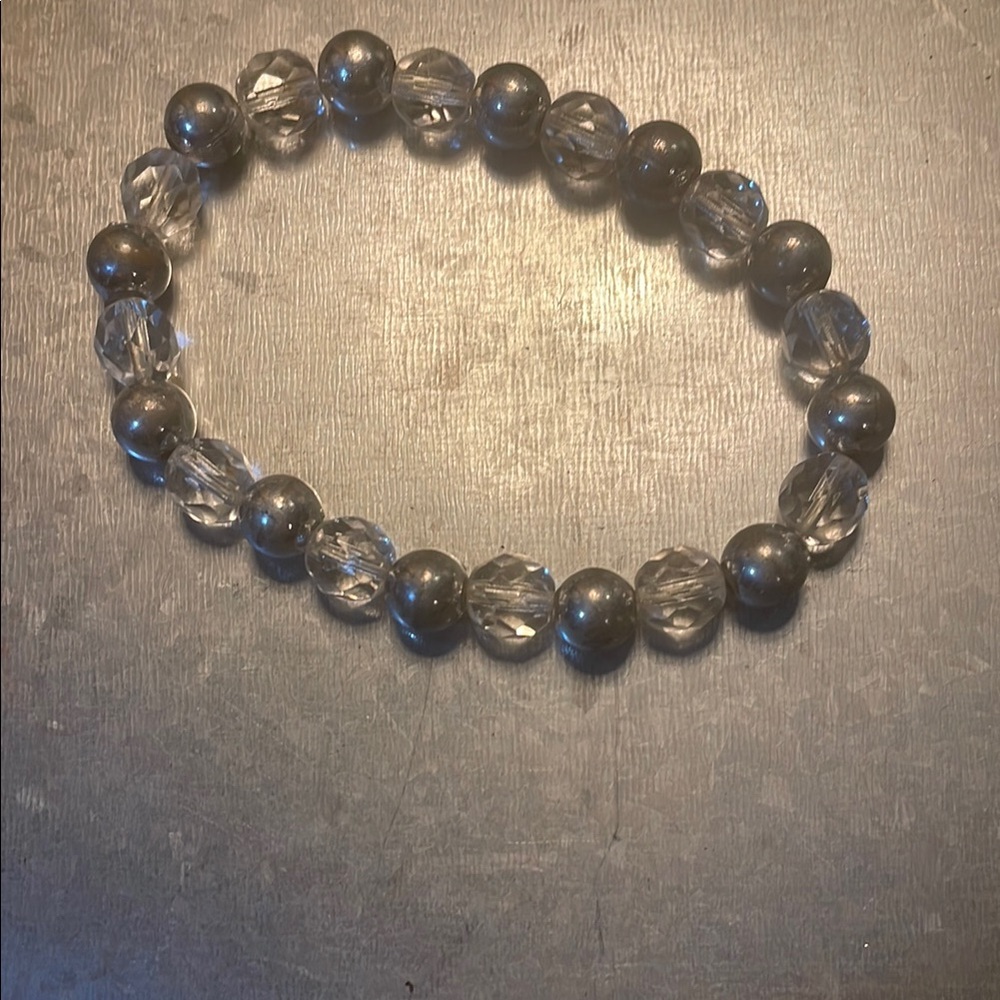 Elegant Silver Beaded Bracelet